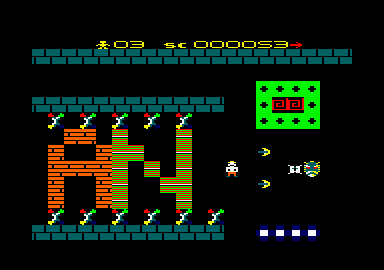 Screenshot of Saracen on the Amstrad CPC.
