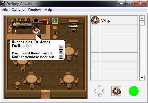 Screenshot of Desktop Adventures in WineVDM.
